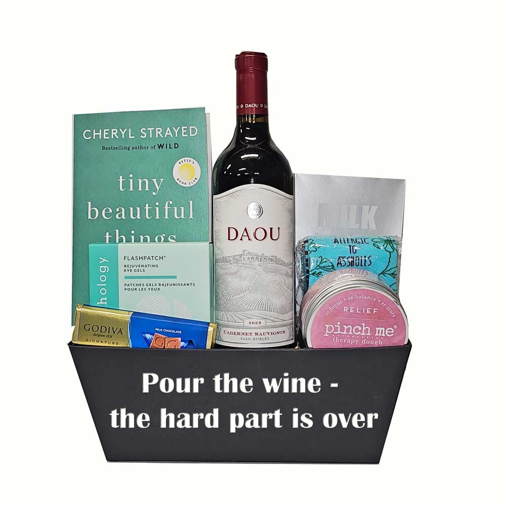 Daou Care Divorce Package Wine Gift Basket
