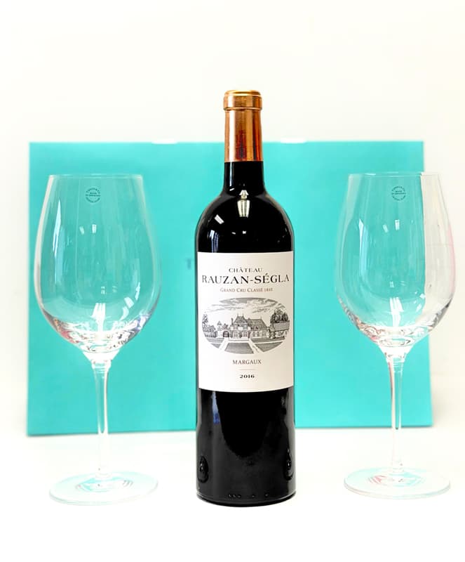 Chateau Rauzan Segla And Tiffany Wine Glass Set