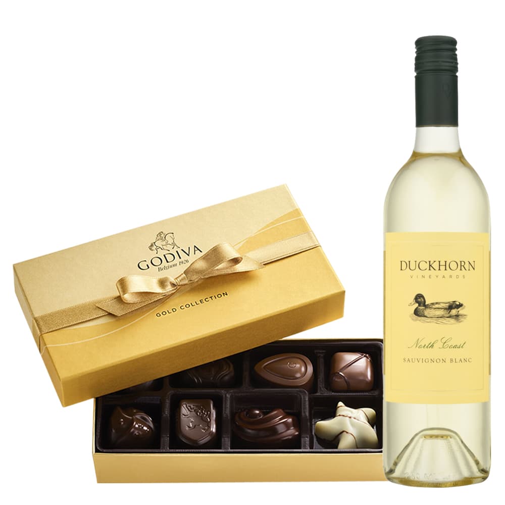 Duckhorn Vineyards Sauvignon Blanc and Godiva Chocolate Box
