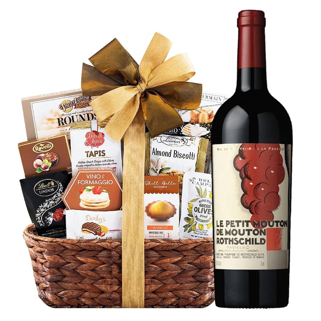 Le Petit Mouton de Mouton Rothschild Pauillac & Bon Appetit Gift Basket