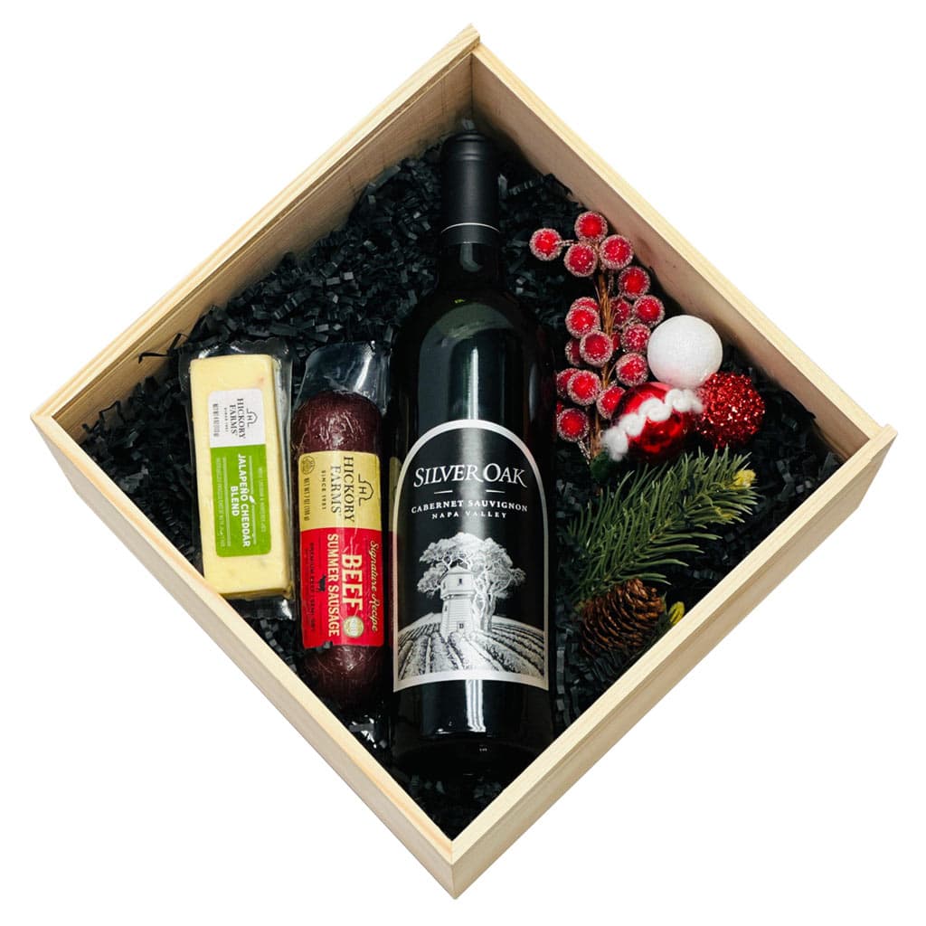 Silver Oak Napa Valley Christmas Wine Gift Box