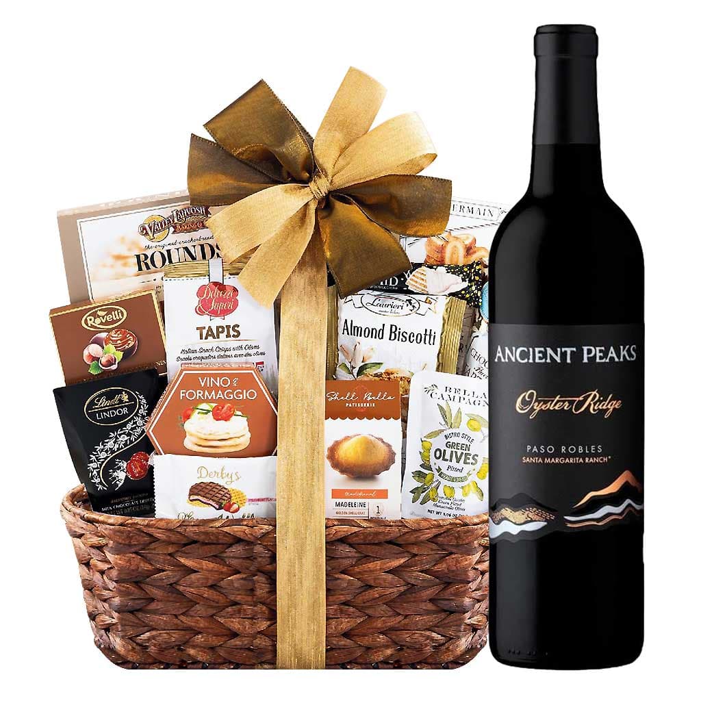 Ancient Peaks Oyster Ridge Paso Robles Red Blend Wine And Gift Basket