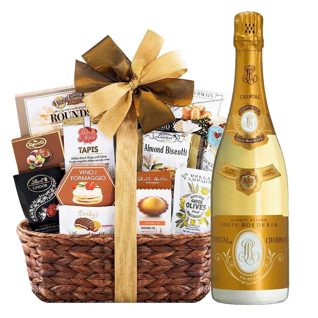 Louis Roederer Cristal with Bon Appetit Gourmet Gift Basket