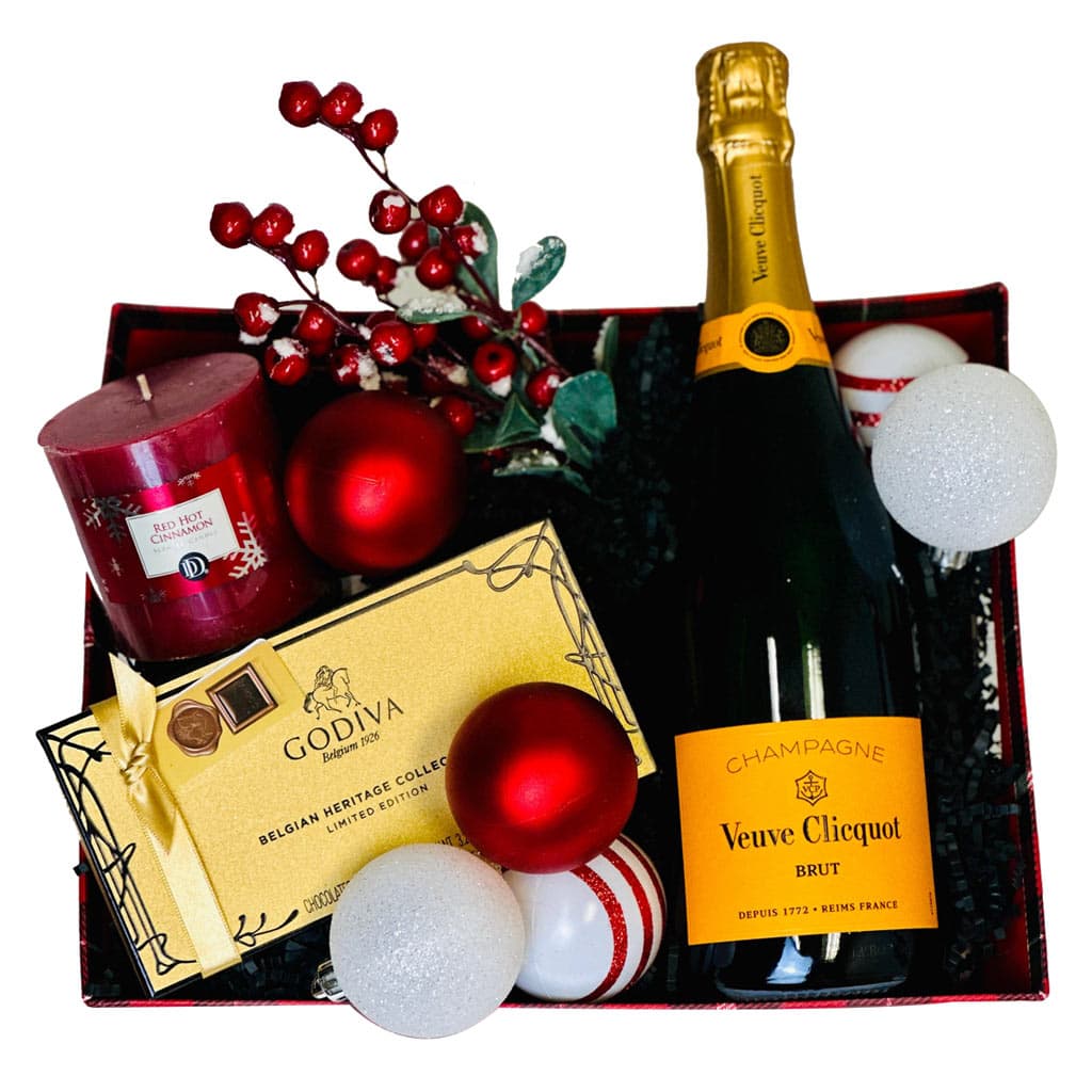 Christmas Cheers Veuve Clicquot Gift Basket