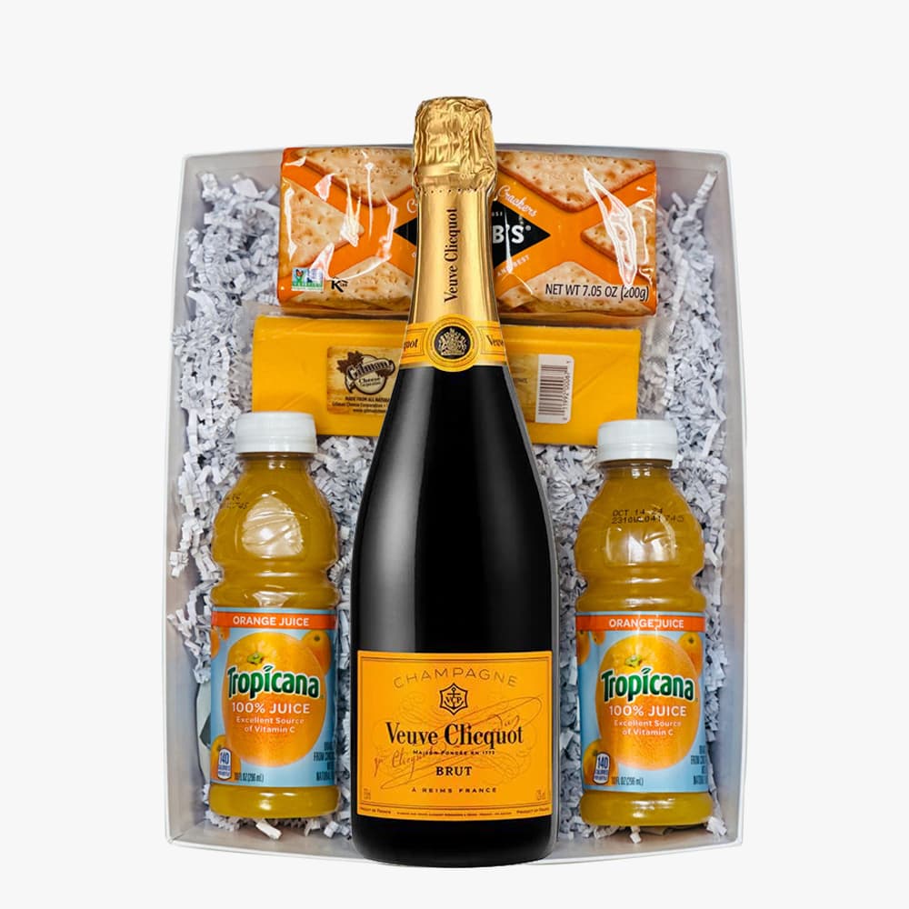 Veuve Clicquot Champagne Mimosa Gift Basket