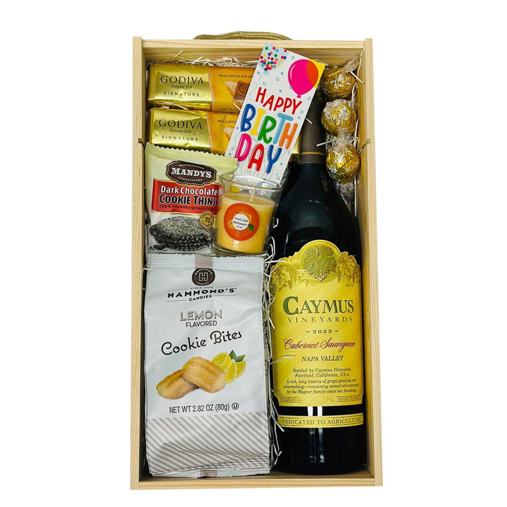 Birthday Gift Set with Caymus Cabernet Sauvignon Napa Valley