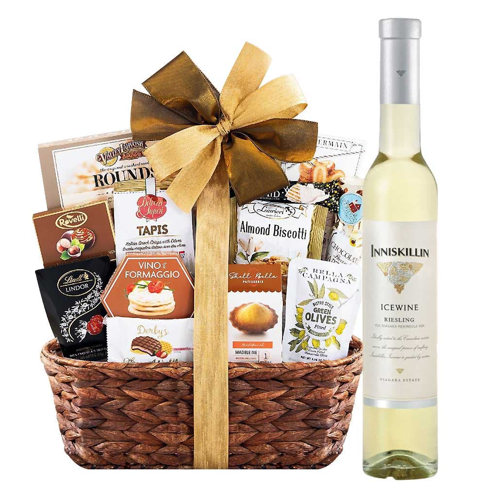 Inniskillin Riesling Icewine and Bon Appetit Gourmet Gift Basket