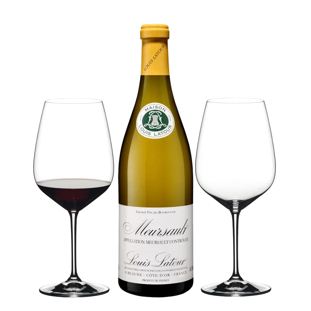 Louis Latour Meursault And Riedel Wine Glass Set