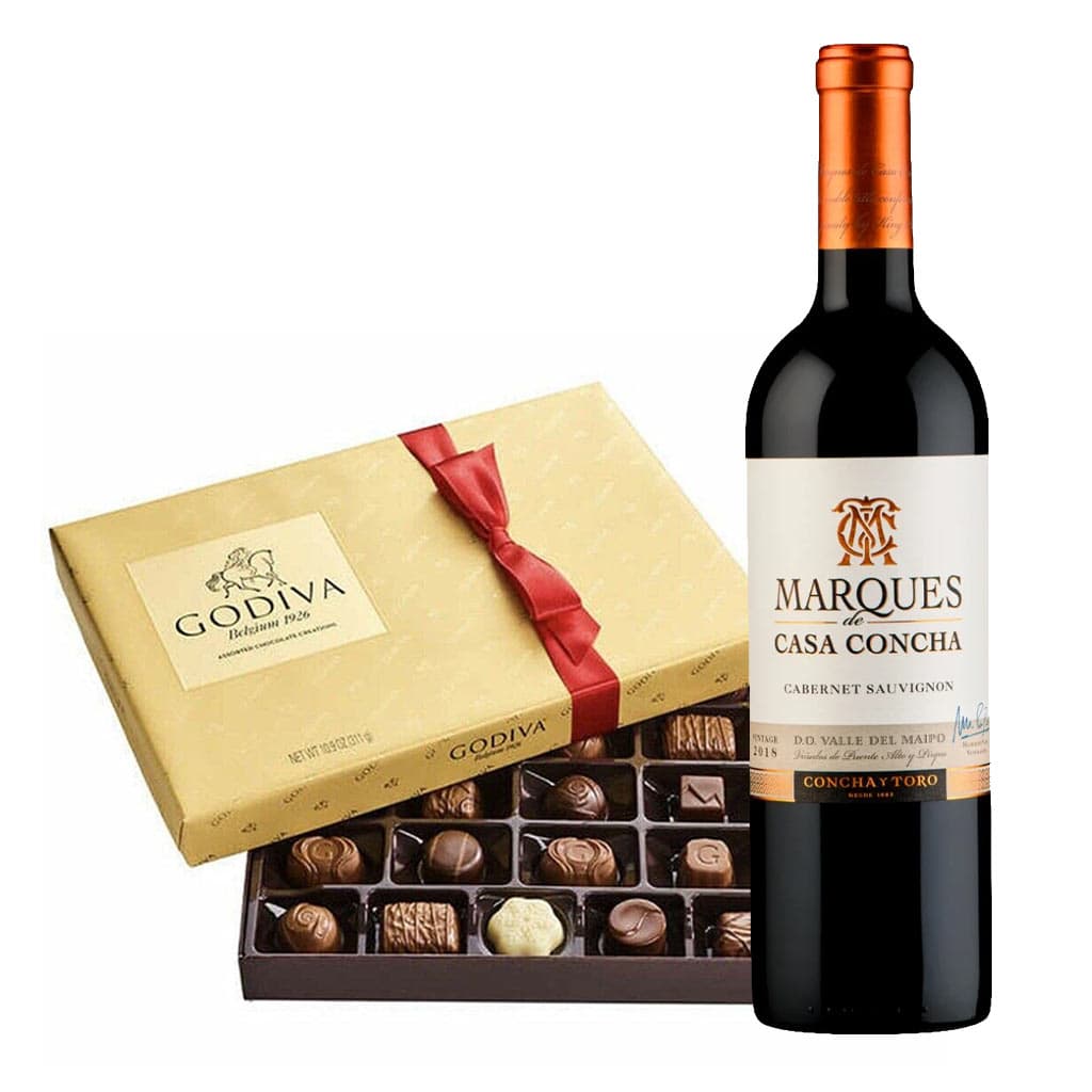 Marques De Casa Concha And Godiva 26pc Gift Set