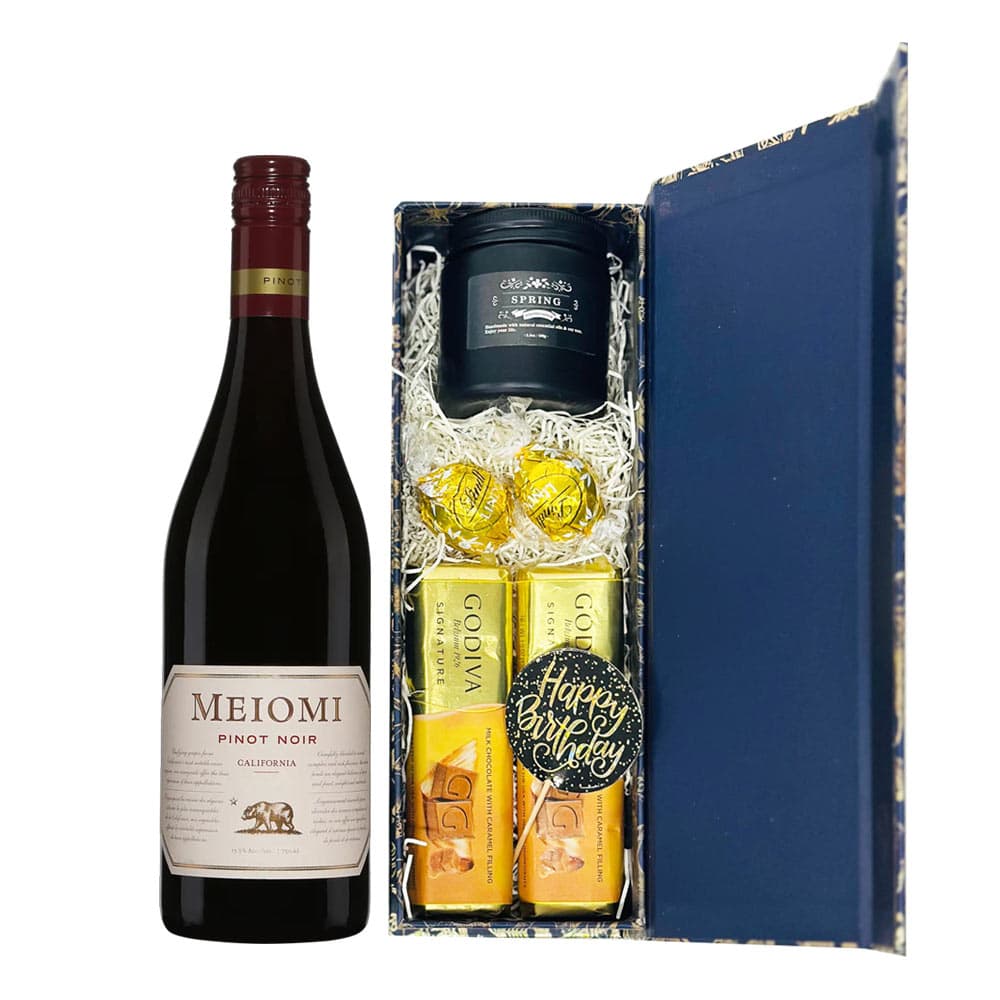 Meiomi Pinot Noir Red Wine Birthday Gift Set