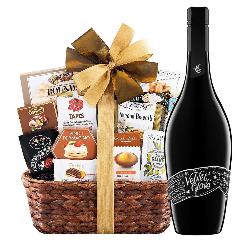 Mollydooker Velvet Glove Shiraz And Bon Appetit Gourmet Gift Basket
