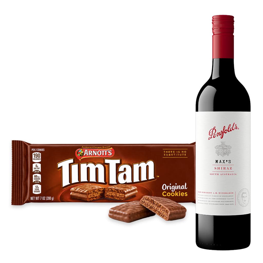 Penfolds Max’s Shiraz with Arnott's Tim Tam Original Cookies