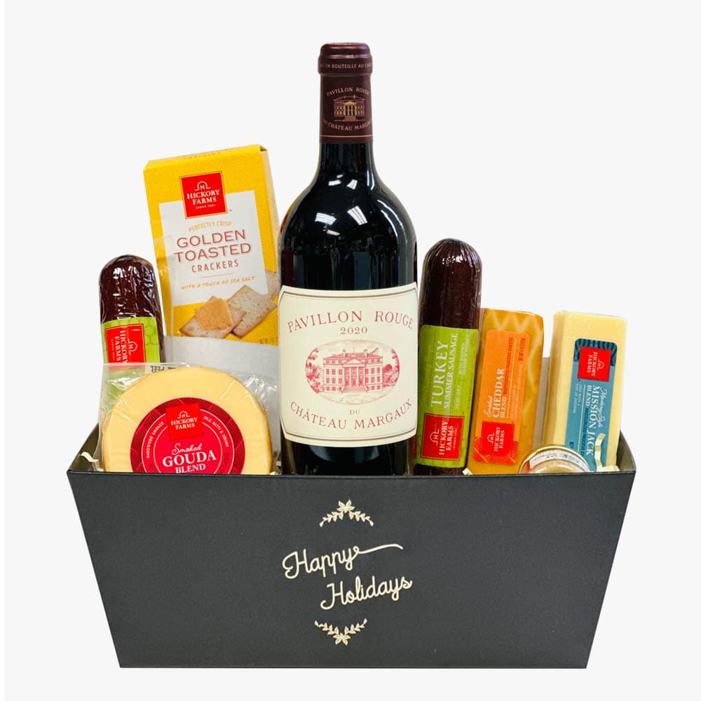 Pavillon Rouge du Chateau Margaux French Wine & Holiday Gift Basket