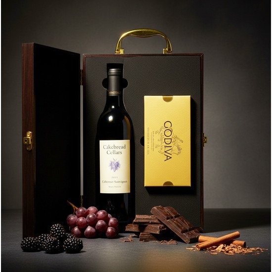 Cakebread Cellars Cabernet and Godiva 8pc Gift Box