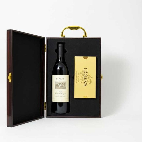 Groth Cabernet Sauvignon Wine and Godiva 8pc Gift Box