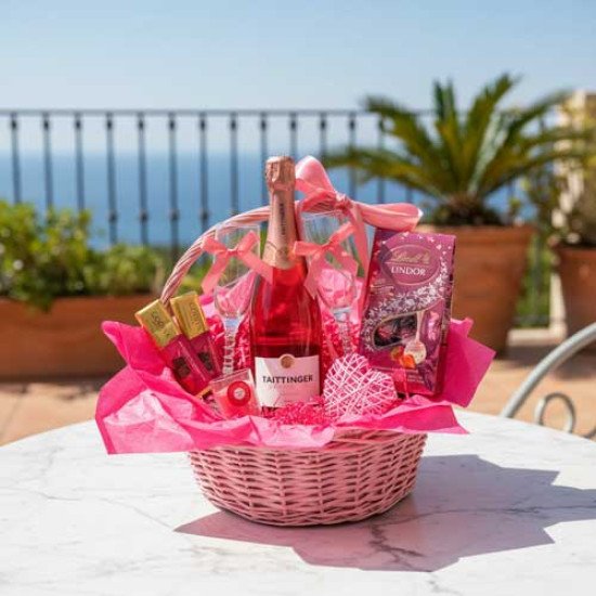 Pink Romance Gift Basket Pink Romance Gift Basket