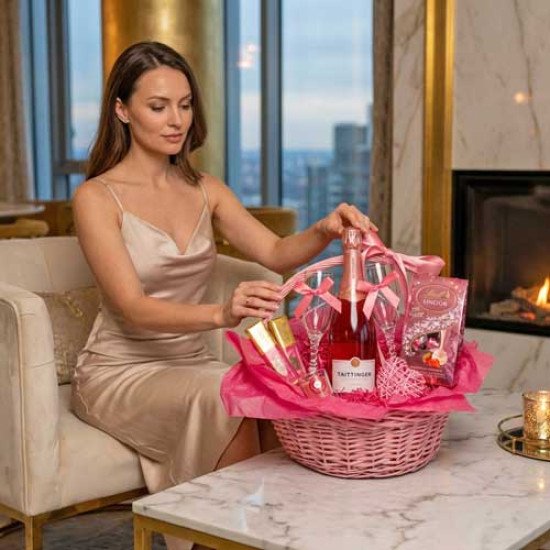 Pink Romance Gift Basket Pink Romance Gift Basket