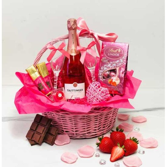 Pink Romance Gift Basket Pink Romance Gift Basket