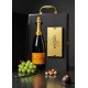 Veuve Clicquot and Godiva in Wooden Gift Box