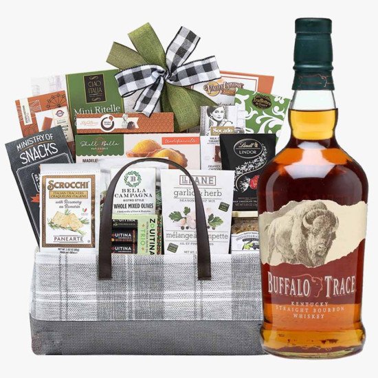 Buffalo Trace Bourbon and Connoisseur Gift Basket