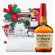 Maker's Mark Bourbon and Holiday Gift Basket