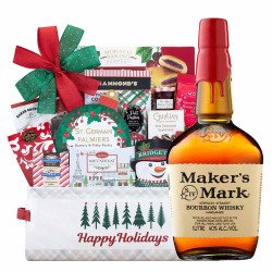 Maker's Mark Bourbon and Holiday Gift Basket