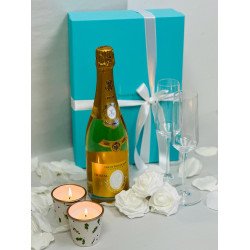Louis Roederer Cristal Champagne with Tiffany & Co. Flutes Set