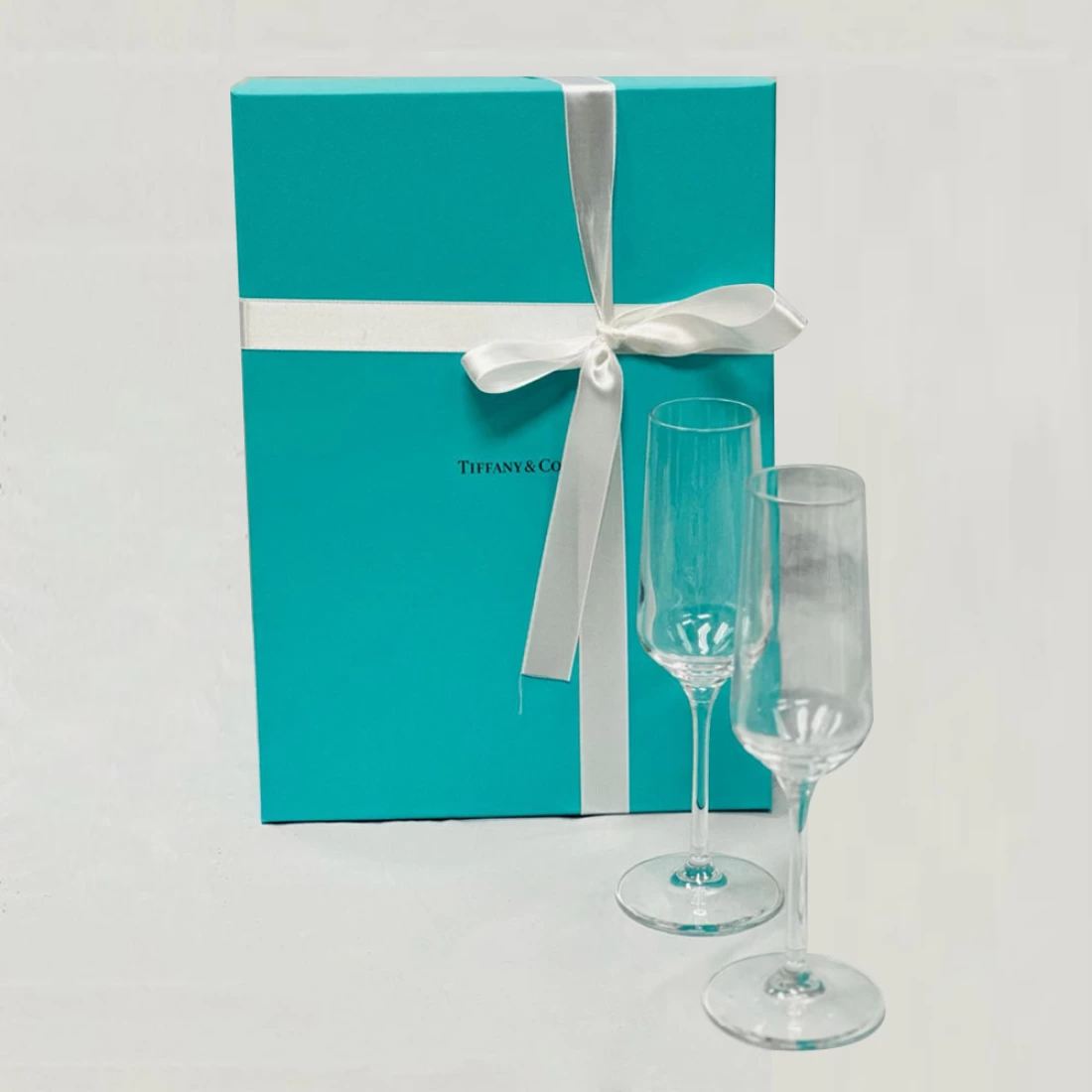 Tiffany Champagne Flutes Valentine Gift