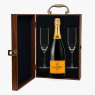 Veuve Clicquot Champagne and Flutes Gift Set Veuve Clicquot Champagne and Flutes Gift Set