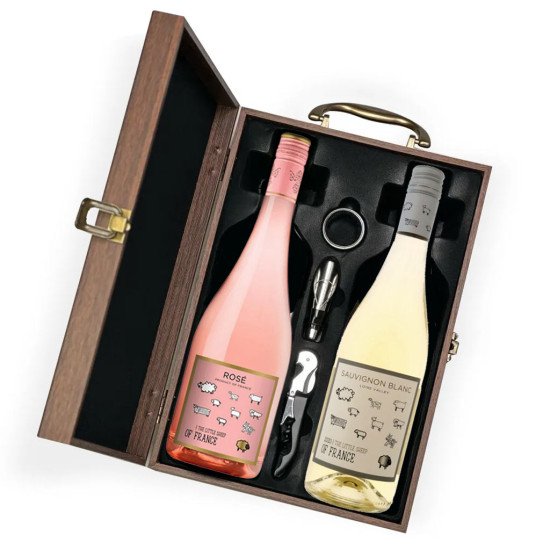 Little Sheep Rose And Sauvignon Blanc Wine Gift Set