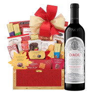 Daou Soul Of A Lion Cabernet Sauvignon Wine & Golden Godiva Gift Basket