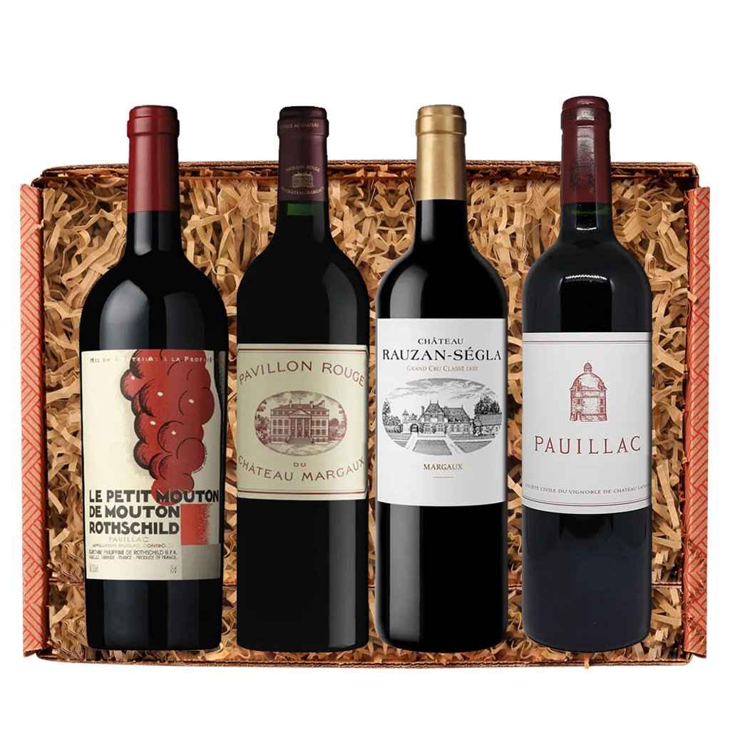 Bordeaux French Wine 4-Bottle Gift Set
