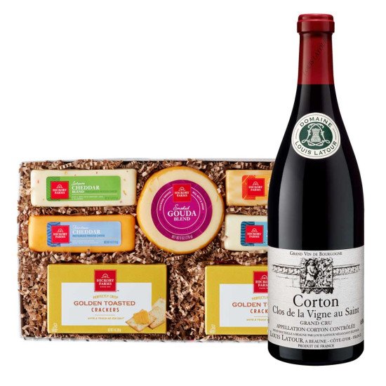 Louis Latour Corton Grand Cru Clos de la Vigne au Saint & Cheese Gift Set Louis Latour Corton Grand Cru Clos de la Vigne au Saint & Cheese Gift Set