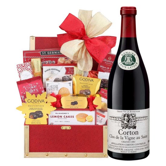 Louis Latour Corton Grand Cru Clos de la Vigne au Saint Gift Basket Louis Latour Corton Grand Cru Clos de la Vigne au Saint Gift Basket