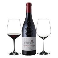 Domaine Berthet Rayne Chateauneuf du Pape with Riedel Glasses