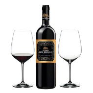 La Croix Ducru Beaucaillou Red Wine with Riedel Glasses
