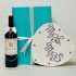 Pauillac Wine & Tiffany Glasses Wedding Gift for Couple