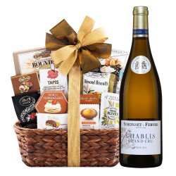Simonnet Febvre Chablis Grand Cru and Bon Appetit Gift Basket