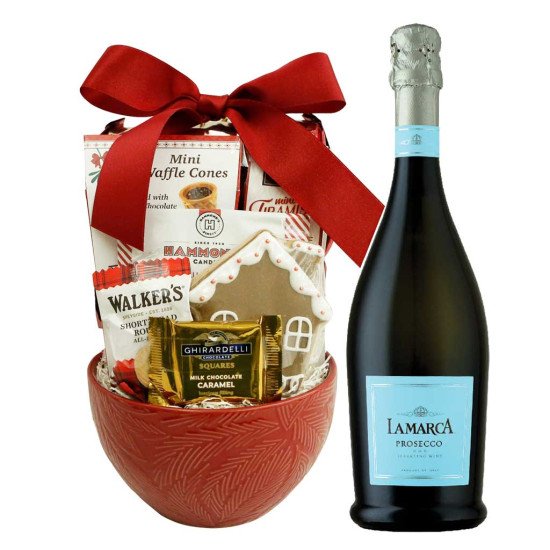 La Marca Prosecco Gourmet Gift Basket