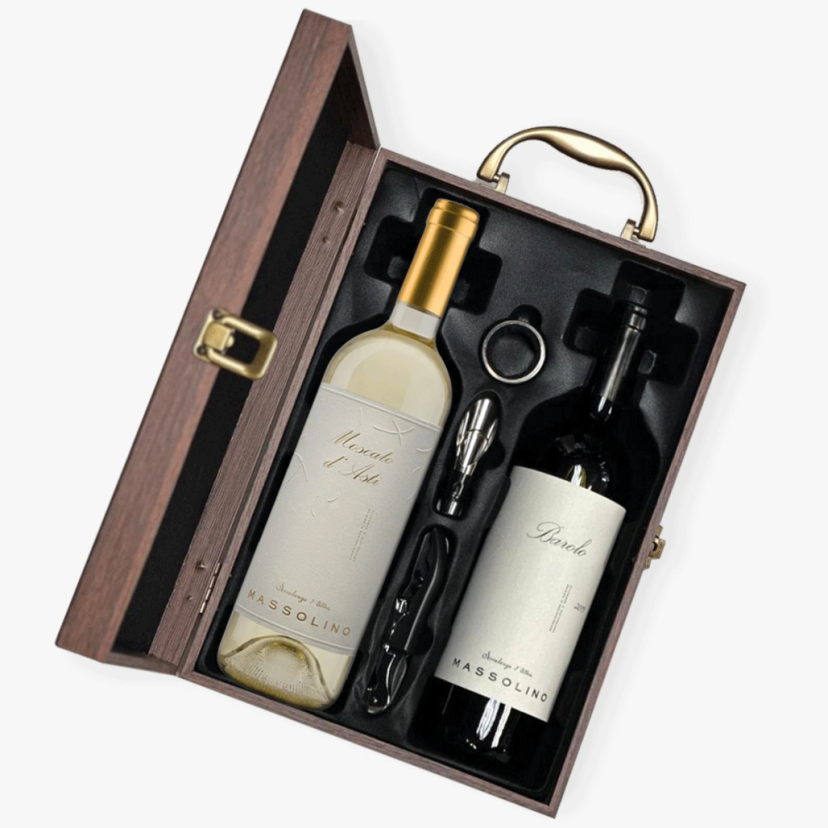 Massolino Red And White Wine Gift Set - Shop Now