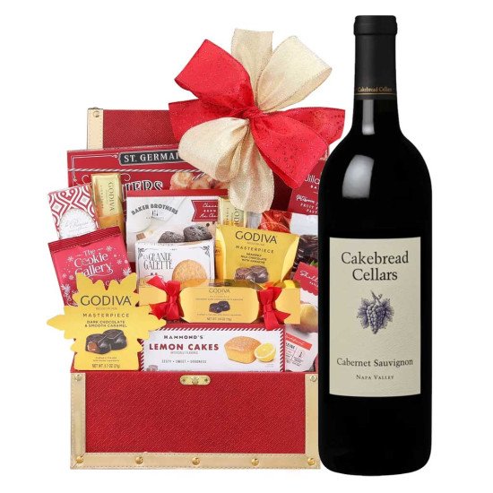 Cakebread Cellars Napa Valley Wine And Golden Gift Basket
