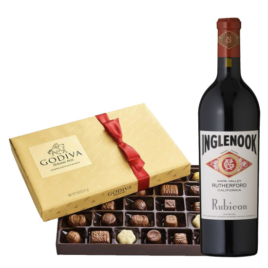 Inglenook Bordeaux Blend Wine With Godiva Chocolates Set Inglenook Bordeaux Blend Wine With Godiva Chocolates Set