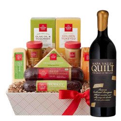 Quilt Reserve Cabernet Sauvignon Napa Valley Wine And Cheese Gift Basket