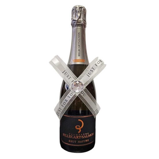 Billecart-Salmon Brut Nature Champagne – Decorative Ribbon Gift Edition