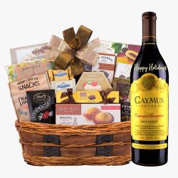 Happy Holiday Caymus Wine Gift Basket