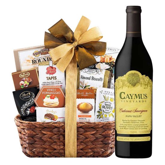 Personalized Caymus Wine and Bon Appetit Gift Basket Personalized Caymus Wine and Bon Appetit Gift Basket