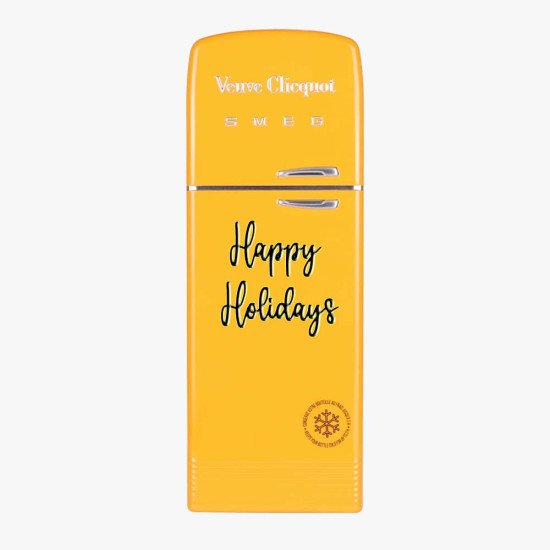 Personalized Veuve Clicquot Smeg 'Happy Holiday' Gift Box