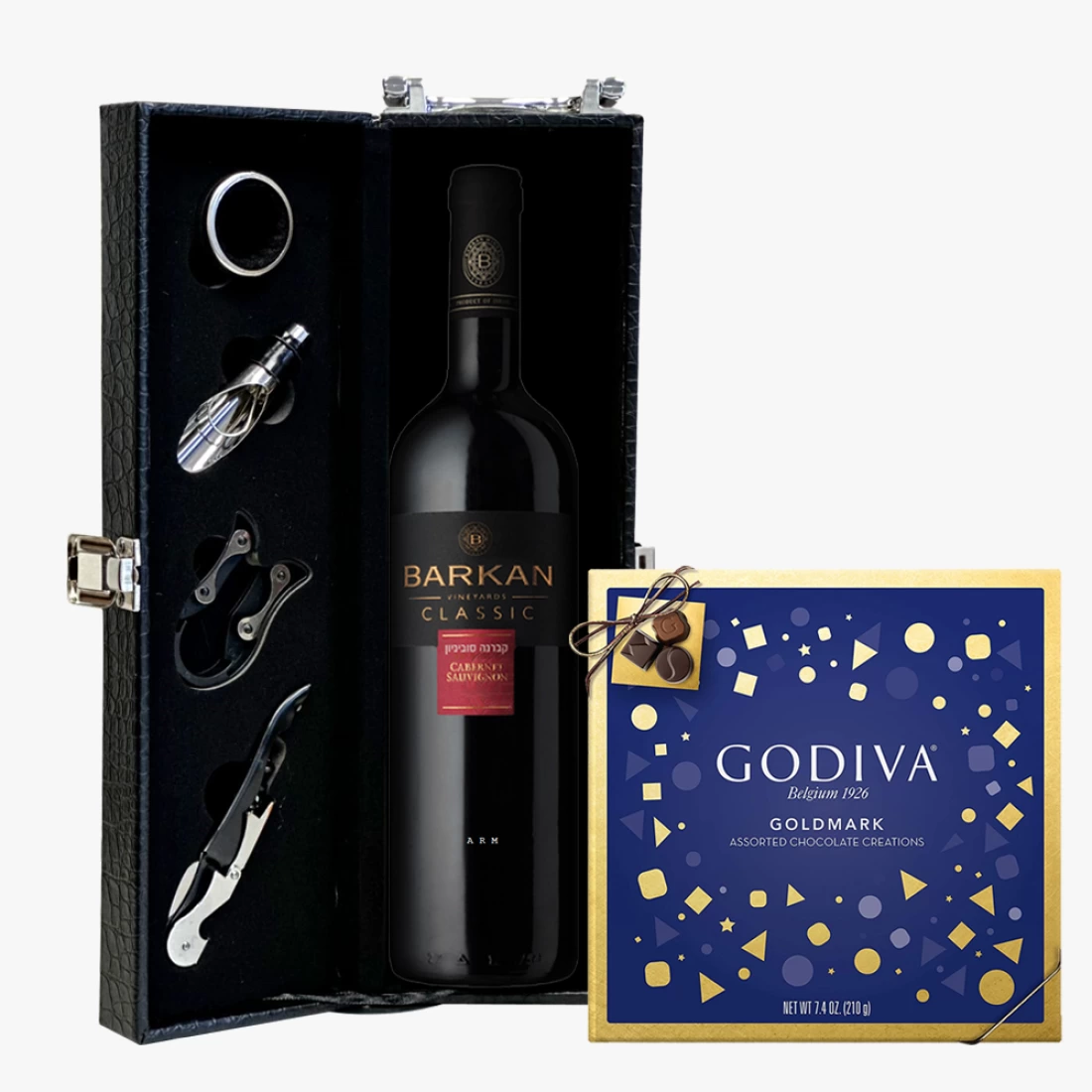 Barkan Classic Cabernet Sauvignon with Godiva & Wine Accessories