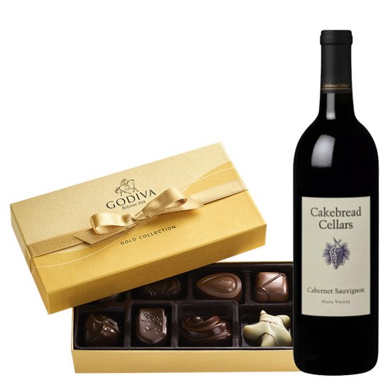 Cakebread Cellars and Godiva 8pc Gift Box