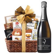 Billecart-Salmon Reserve Champagne And Bon Appetit Gift Basket Billecart-Salmon Reserve Champagne And Bon Appetit Gift Basket